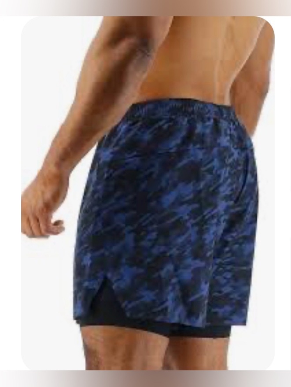 TYR Men's Momentum Lined 6" Hydrosphere Shorts in Midnight Camo Colorway Sz XXL